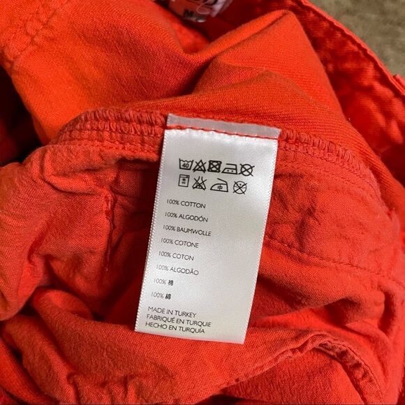 BDG UO Red Distressed Belted Tie Jean Skirt Medium - Picture 5 of 6